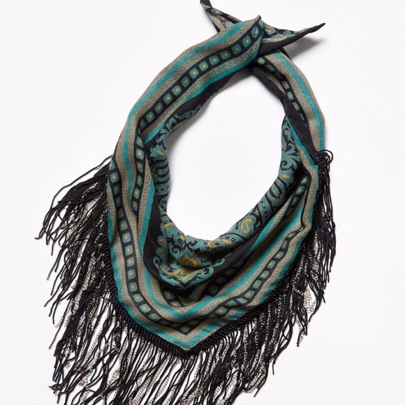 Free People Chase me chain Fringe Bandana - Picture 2 of 4